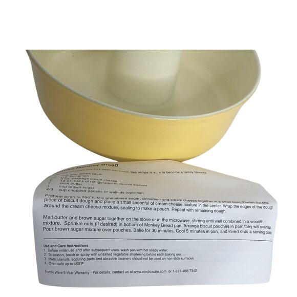 Nordic Ware Yellow Tube Cake Pan New - Picture 3 of 7